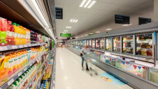 The system steers cold air directly back down fridge units to stop cold air from spilling out onto the aisles